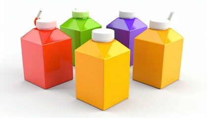 Colorful Juice Packets