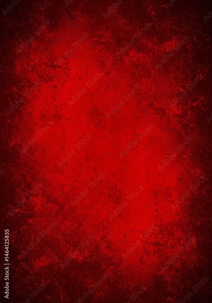 Poster vibrant red textured background with dark vignette and grunge pattern