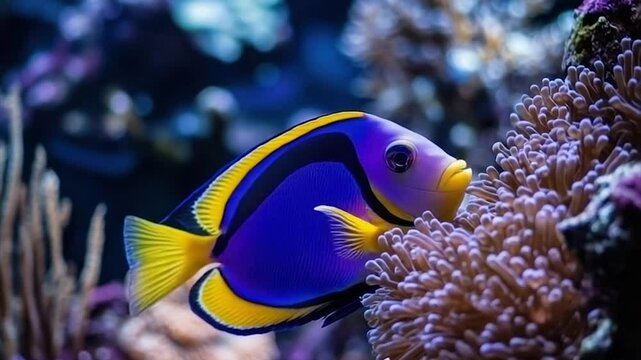 tropical fish in aquarium