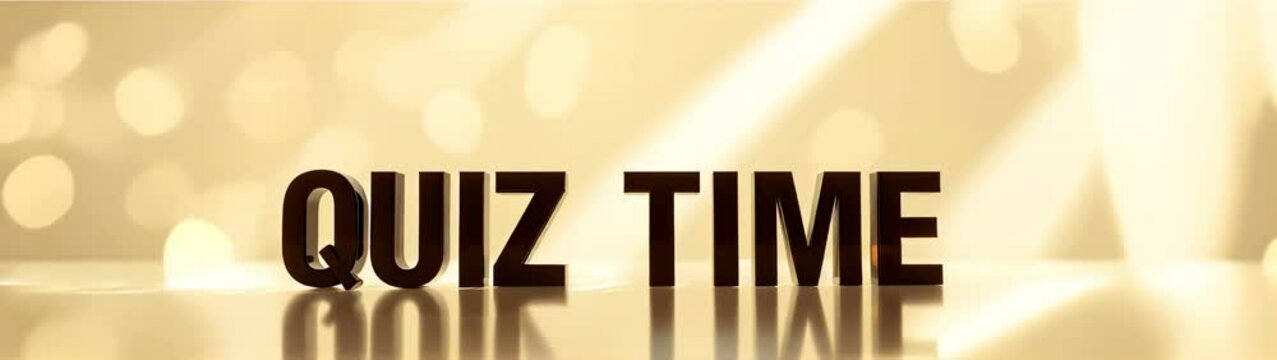 Wooden sign that says quiz time