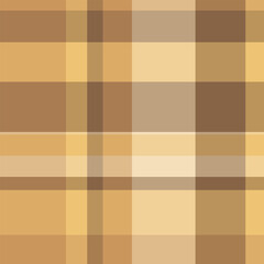 Turkish seamless plaid texture, stroke background textile fabric. Decor vector check tartan pattern in amber and orange colors.