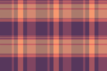 Curve background check textile, korean plaid texture tartan. Anniversary seamless fabric pattern vector in red and pink colors.