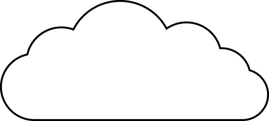 Cloud icon. Storage solution UI, web element, networking, databases, software sign, cloud and meteorology symbol concept.