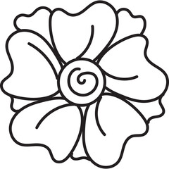 Flower Line Doodle