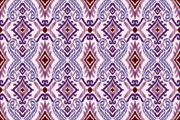 Seamless patterns textured handmade. Ethnic bohemian, Ikat style design motifs, Geometric pattern, silk damask seamless . Vector illustration.