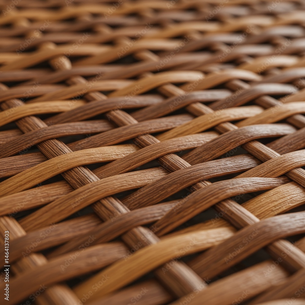 Poster wicker texture close up brown weave pattern detailed background