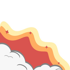 Groovy Retro Corner Frame