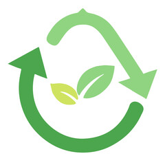 Obraz premium green recycle symbol