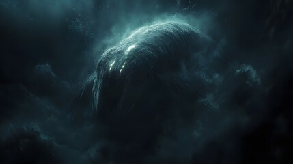Enigmatic deep sea creature glows through the abyss