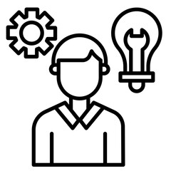 Obraz premium New Skills icon