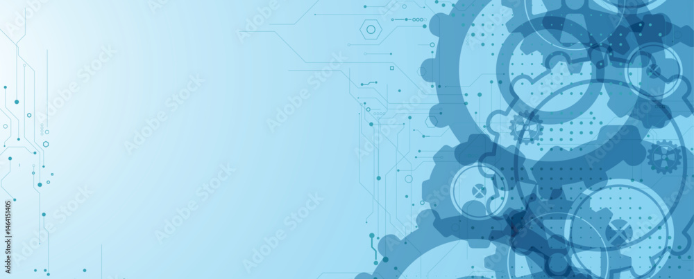 Poster abstract circuit technology concept background