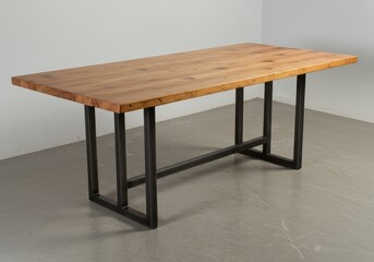Wooden Table with Intricate Design Modern Brown Wood Furniture