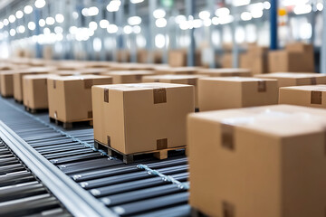 Fototapeta premium B2B shipping analytics with volume, cost, and delay metrics