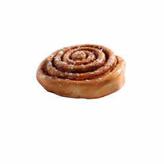 Fototapeta premium Delicious Cinnamon Roll Pastry with Icing Sugar