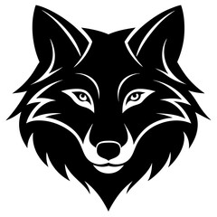 wolf head vector