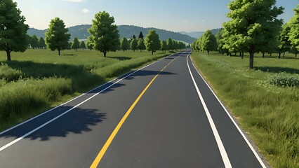 Fototapeta premium the road in the mountains