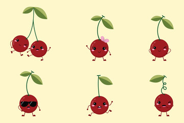 Fresh And Cute Cherry Fruit Collections