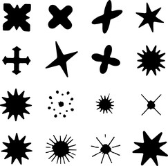 Basic Geometric Shapes Silhouette Set