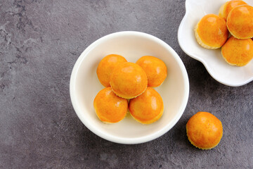 Nastar Cookies with pineapple jam inside. Familiar during the month of Ramadan and Idul Fitri. 
