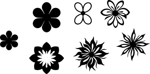 Basic Geometric Shapes Silhouette Set