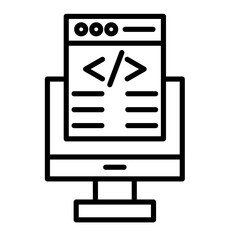 Fototapeta premium Coding icon