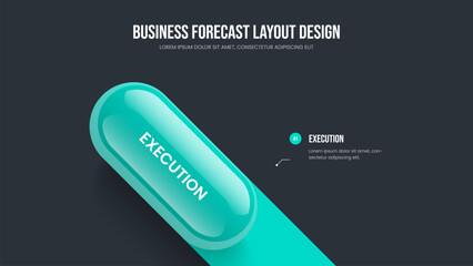 Business Analysis 1 Step Diagram Frame Template. Financial Introduction One Element Infographic Slideshow Design. Service Review Presentation Layout Vector Illustration.