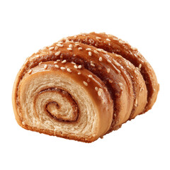 Fototapeta premium Delicious Cinnamon Roll with Sesame Seeds