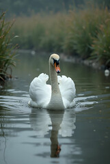 swan on the lake