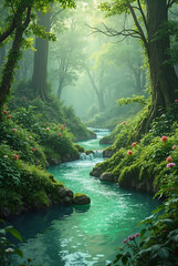 waterfall in the forest
