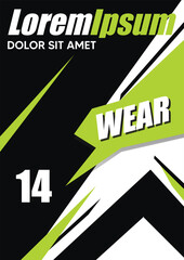 Obraz premium Modern Bold Poster Design with Lime Green and Black Graphics