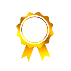 gold seal with ribbon
