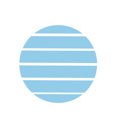 Blue stripe lines arranged in circle shape