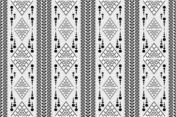 Native No.19 textile seamless pixel pattern color black white, Design for fabric, Clothes, Curtain, Carpet, Scarf, Wrap, Handcraft, Wallpaper, Necktie ,Background and Vector illustration