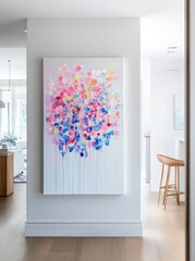 Vibrant abstract floral explosion