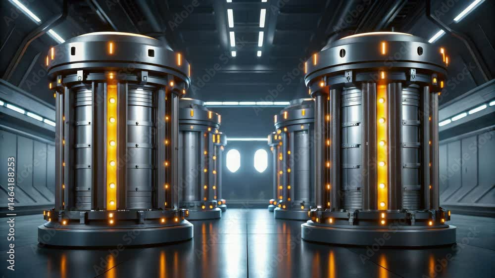 Aufkleber a futuristic ai concept rendering showcasing advanced fusion technology.
