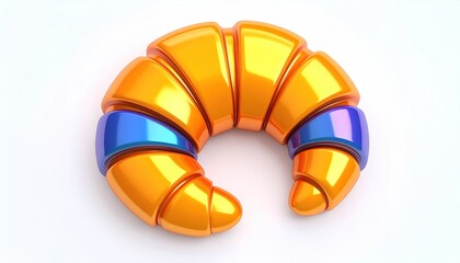 Glossy Croissant Illustration