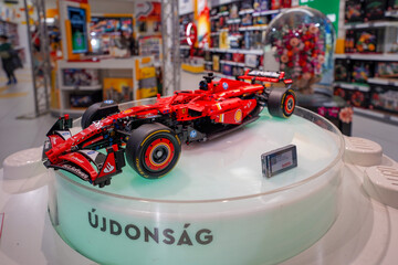 Fototapeta premium Budapest, Hungary , 04 04 2025 : Lego store and collections on display