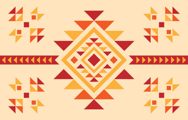 Native american pattern.  Indigenous style, embroidery ,pattern fabric, ethnic, background.