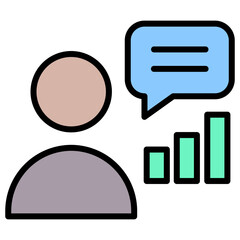 Consulting Outline Color Icon