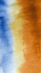 Abstract watercolor evokes autumn equinox, blending azure and sienna, a tapestry for Diwali introspection and ancestral echoes