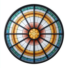 Naklejka premium Circular Stained Glass Window