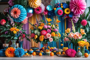 Celebrate Your Work Anniversary with Lush Floral Arrangements and Vibrant Decorations