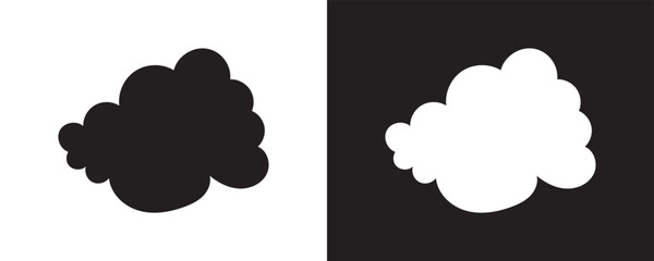 Cloud hand drawn icon set . Cloud symbol and  logo. vector illustration EPS 10/AI