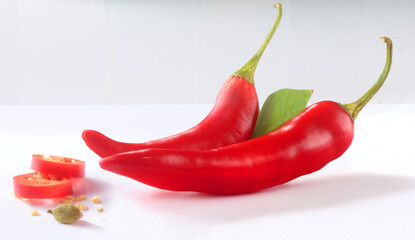 Chilis, Peperoni, gemüse, scharf, Schoten, 