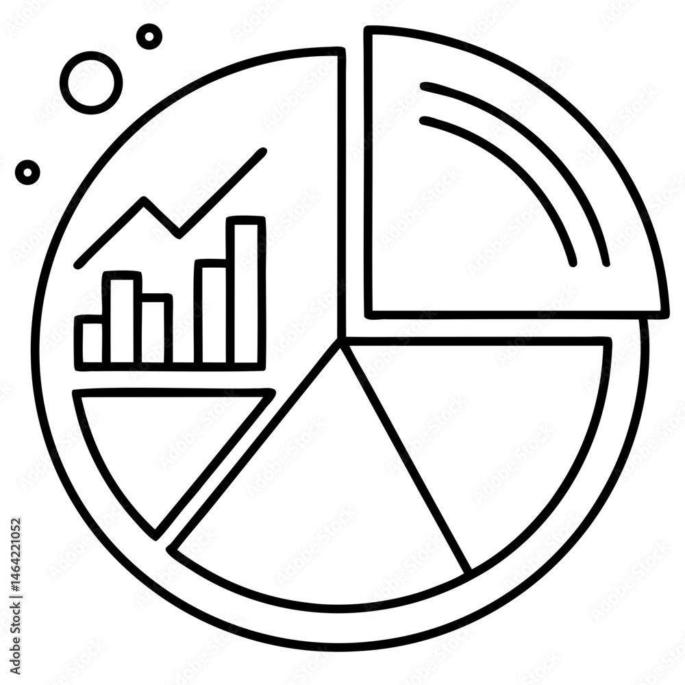 Poster pie chart graph diagram infographic data analysis business report presentation statistics visualizat
