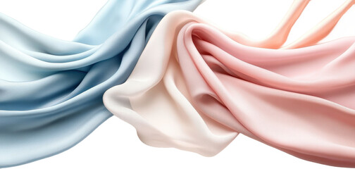 Fototapeta premium Soft Pastel Gradient Fabric Drape