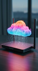 Neon Cloud Computing: Digital Rain & Wireless Power