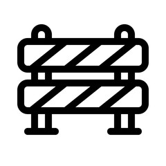 road barrier icon with line style, perfect for user interface projects