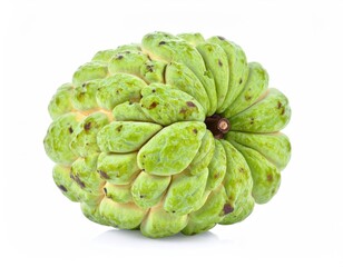 Obraz premium Sugar apple isolated on white background