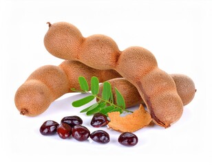 tamarind isolated on white background